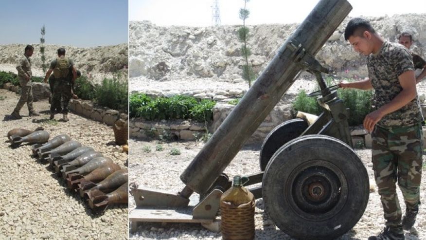 Kurds hit ISIS with makeshift mortar stolen from the terror army