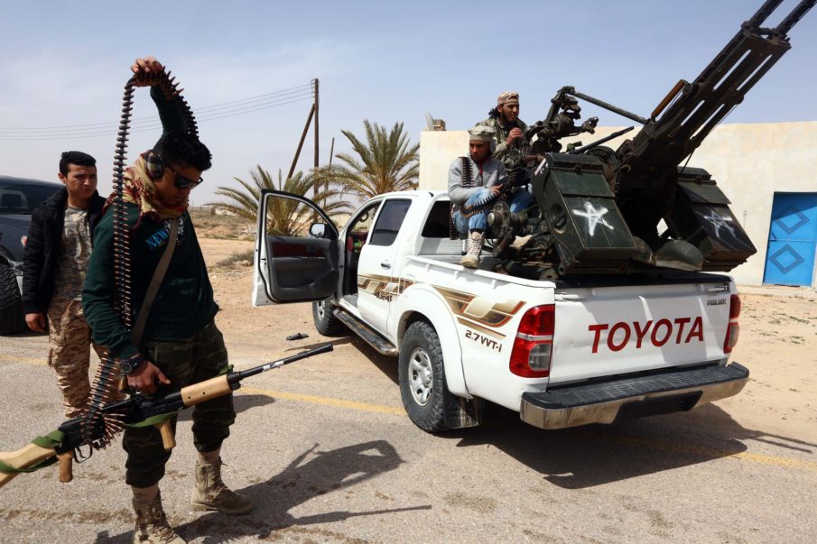 Libyan forces taking back ISIS stronghold