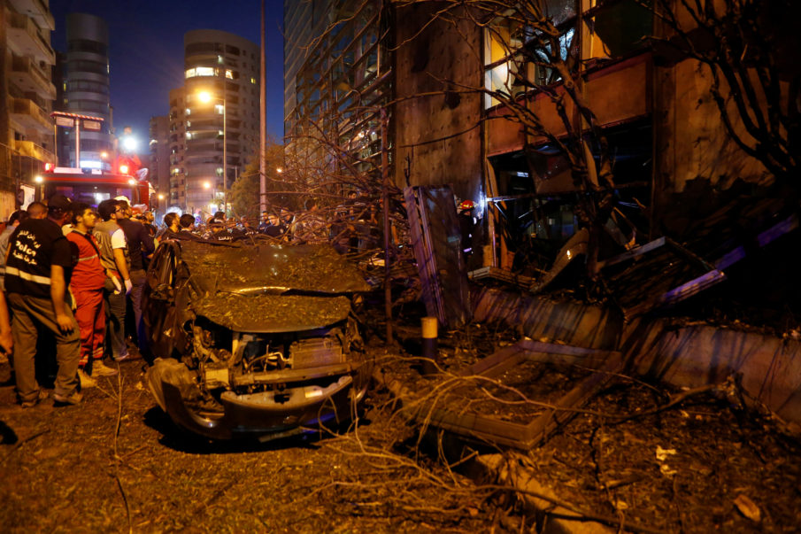 Lebanon’s interior minister says Beirut blast targeted bank