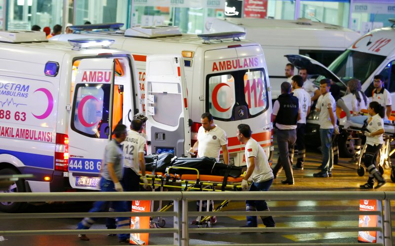 Terrorist attack at the Ataturk Airport in Turkey, killing at least 36 and injuring 147