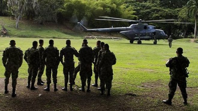 Colombia army helicopter crashes, killing 17