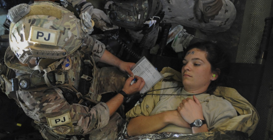 Wounded treated during Angel Thunder Exercise