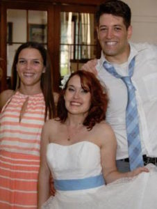 Jen, (at L) with the author and his wife