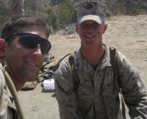 The author (left) with a fellow Marine and self-admitted redneck, Jamie.