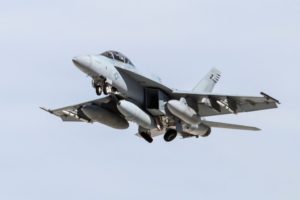 Super Hornet with IRST Pod Photo: Lockheed Martin