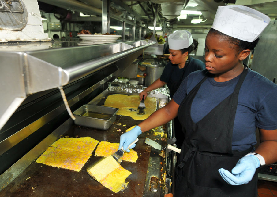 In the military’s top kitchens, women make their mark