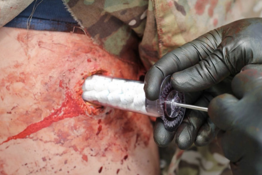 X-STAT saves a Coalition soldier’s life after being shot