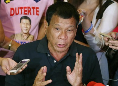 “Shoot him and I’ll give you a medal” – Philippine President Encourages Citizens to Shoot Drug Dealers