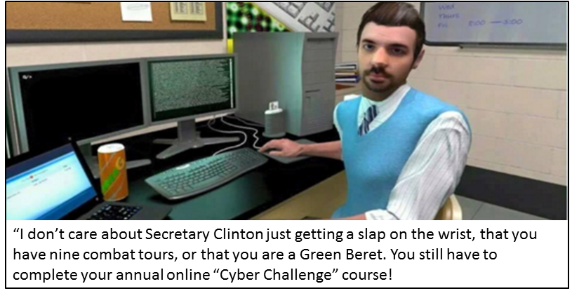 Failing the Cyber Challenge online course