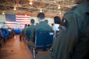 Photo from 1Lt Shillington's memorial service. Courtesy of Vance AFB Public Affairs.