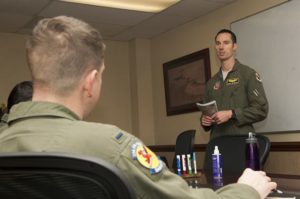 Wingman Debrief, Photo courtesy acc.mil 