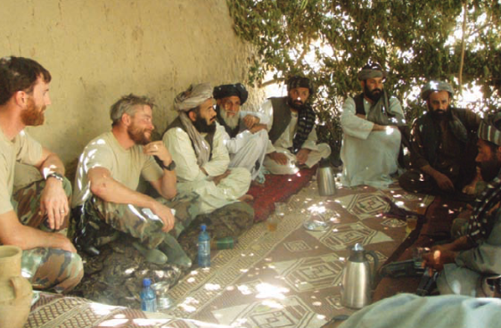 Meeting with members of the Afghan Local Police (ALP)
