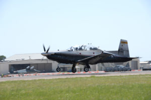 T-6 landing. Photo credit: laughlin.af.mil