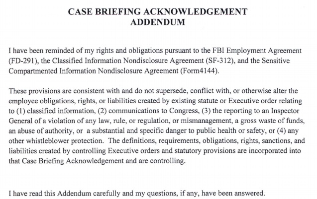 FBI agents were told to sign a “very, very unusual” NDA in Hillary email case