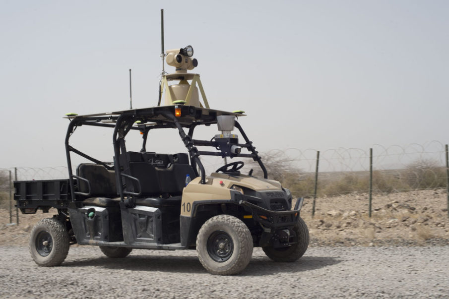 The U.S. military is patrolling Djibouti with robot golf carts