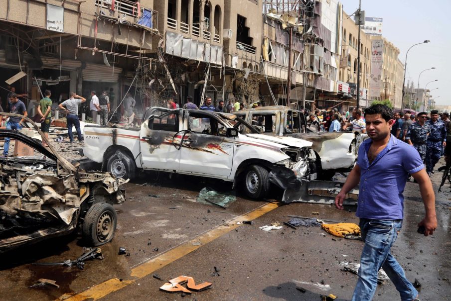 Officials: Bombing in central Baghdad kills at least 18