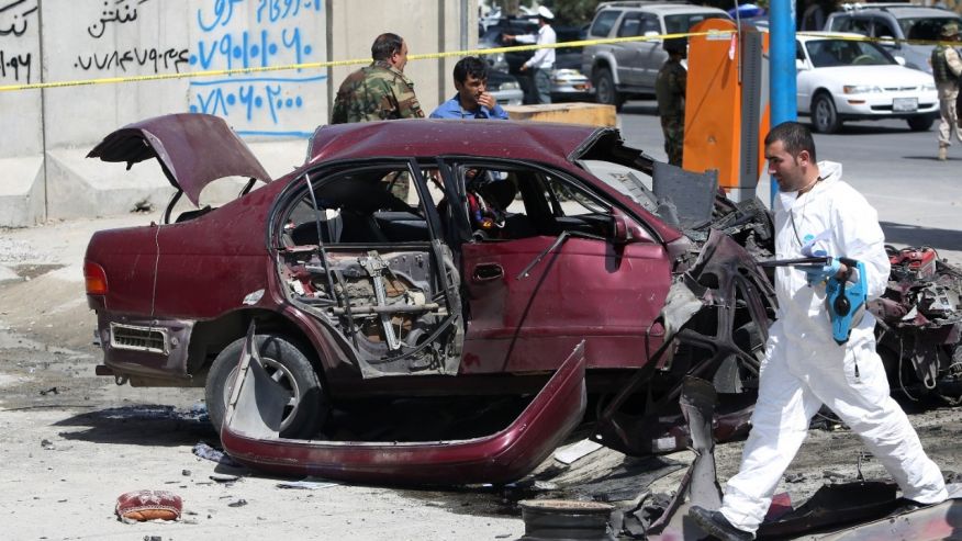 At least 2 wounded in bombing near US Embassy in Afghanistan