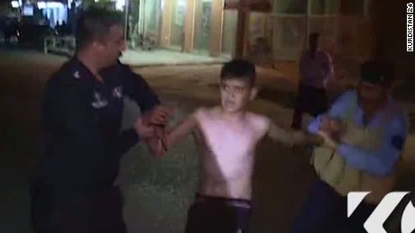 Watch: Iraqi police stop a child suicide bomber in Kirkuk