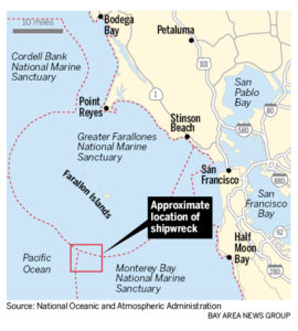 USS Independence location (Mercury News)