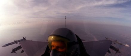A night mission over Iraq in the F-16