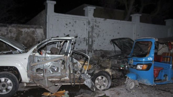 Al Shabaab attacked a restaurant in Mogadishu, seven people killed