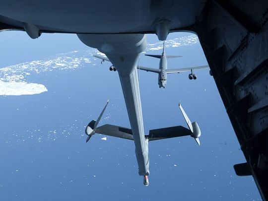 Air to Air Refueling Among Giants is Like “Organized Chaos”