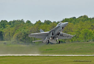 The beginning of the dirty roll on takeoff. Courtesy: Bernie Conaway