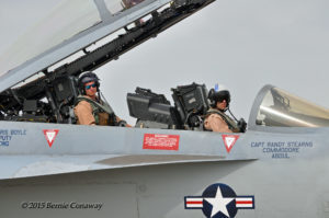 Bueller staying one step ahead of his pilot LT Wallace “Gump” Miller. Photo: Bernie Conaway