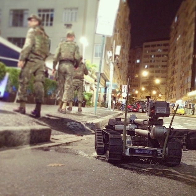 Watch: Bomb squad blows up suspicious package outside hotel in Rio