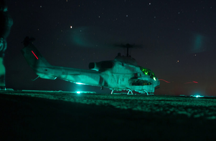 U.S. Marines use Cobra attack helicopters to strike ISIS in Libya
