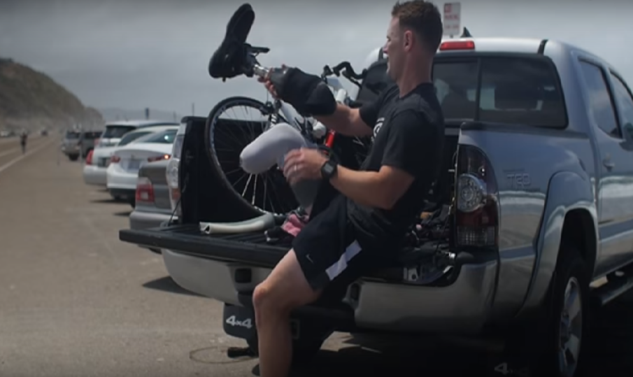 Watch: Marine loses leg in Afghanistan, becomes inspirational triathlete