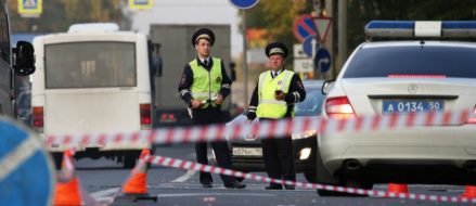 ISIS claims responsibility for first terror attack in Russia after men try to kill police with gun and axes near Moscow