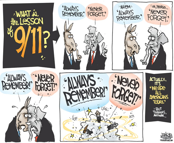 We’re obsessed with 9/11 when it’s convenient, then we hand off the work