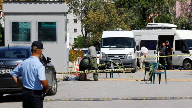 Watch: Man shot while trying to enter the Israeli embassy in Turkey