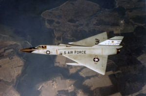 Convair F-106A in flight. (U.S. Air Force photo)