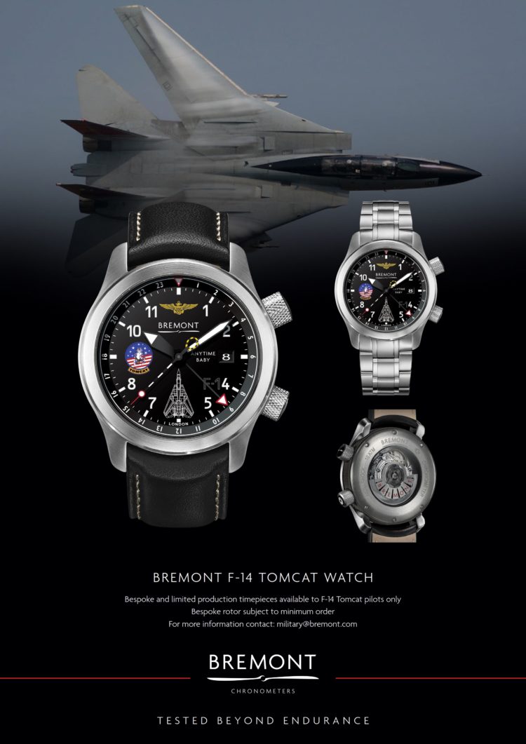 FighterSweep and Bremont Announce F-14 Anniversary Watch