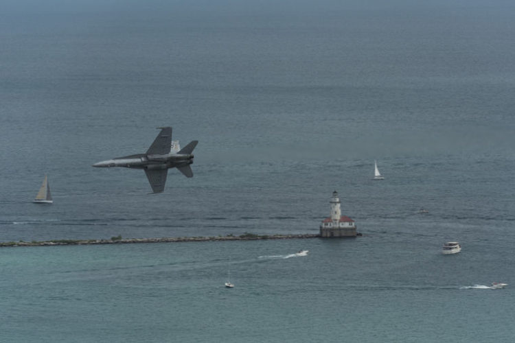 Watch: Inside the Cockpit F-18 Demo Over Chicago Air and Water Show