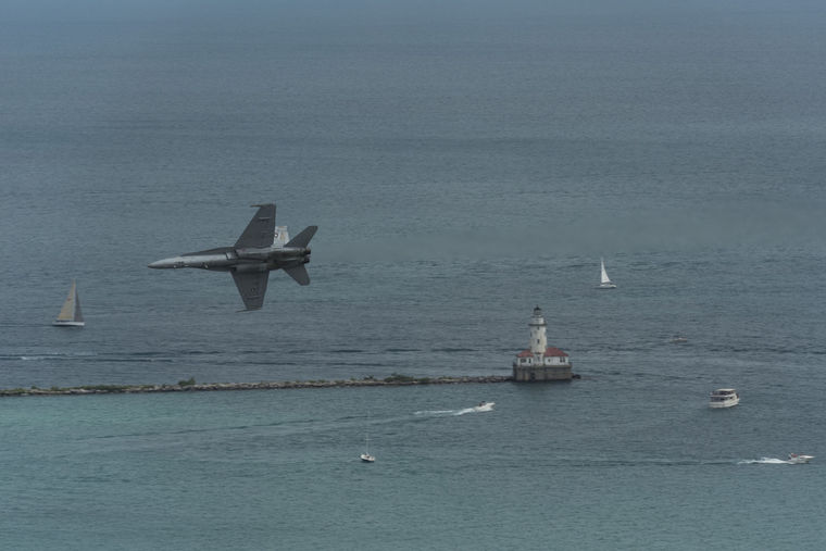 Watch: Inside the Cockpit F-18 Demo Over Chicago Air and Water Show