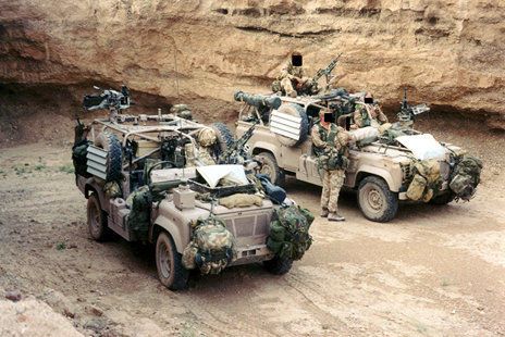 The German Kommando Spezialkräfte (KSK) on parade