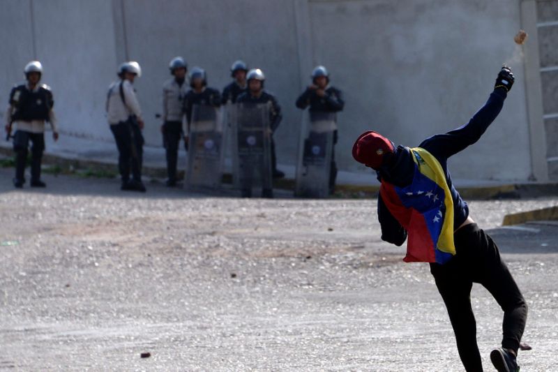 Venezuelan President Is Chased by Angry Protesters