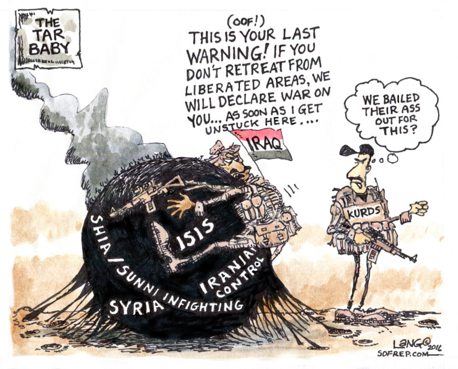 Kurds grab Islamic State held land