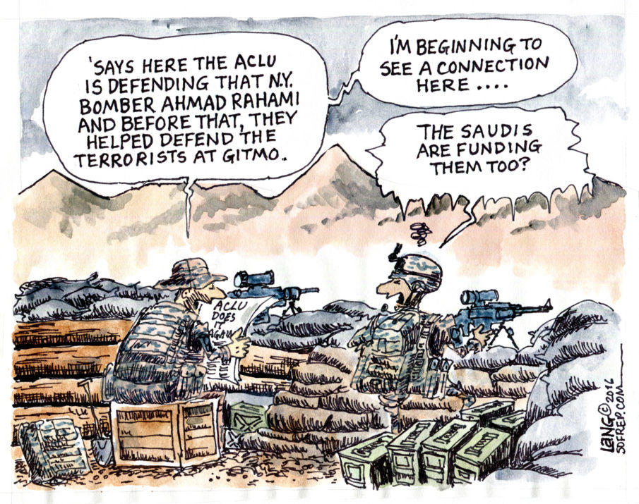 ACLU will provide temporarily legal counsel for NYC & NJ bomber