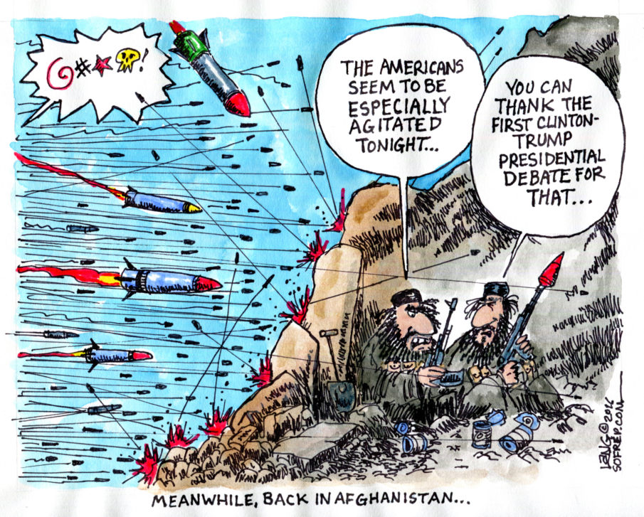 The Presidential Debate, a show so good even the Taliban watched from a secret location