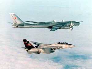 Tomcat escorts a Russian Bear