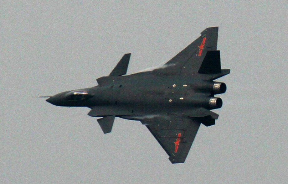 The J-20. Note the tail section and engine nozzles