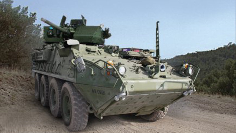 Army receives first Stryker upgraded with 30mm cannon