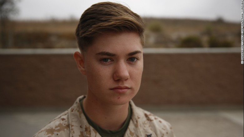 A transgender Marine comes out