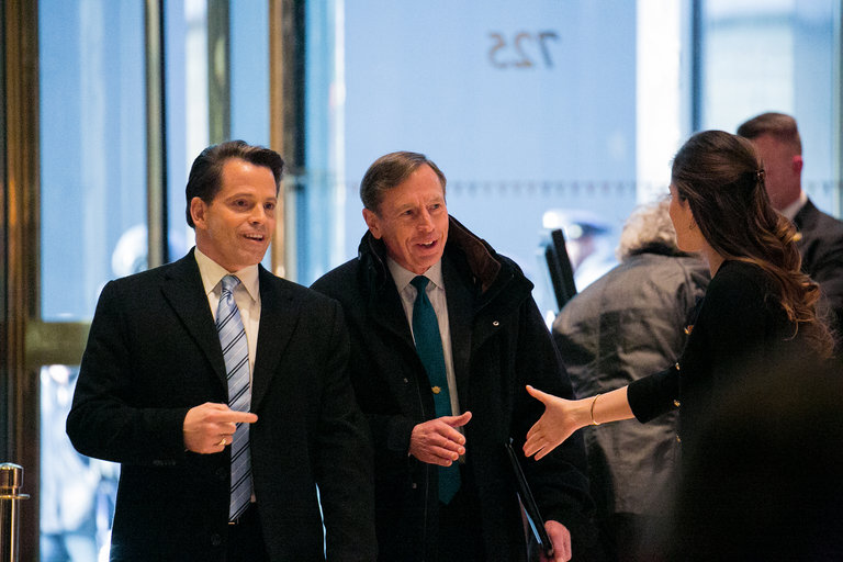 David Petraeus, Secretary of State Candidate, Meets With Trump