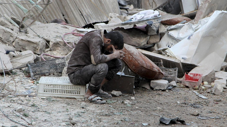 Insurgent offensive in Aleppo kills dozens of civilians