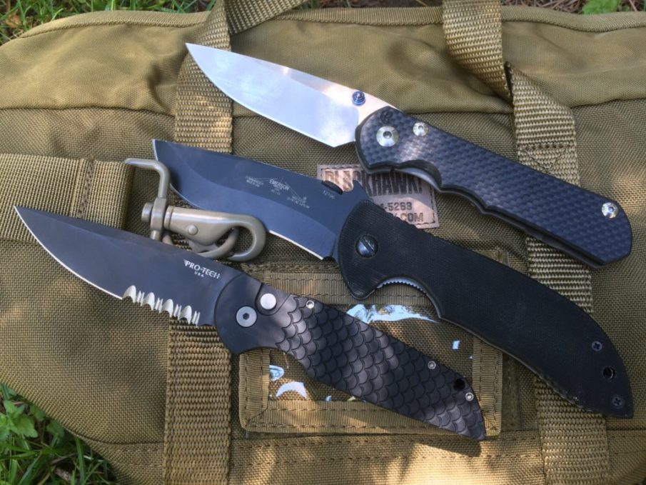 My top three higher end folding knives